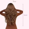 SHair Ginger Ombre Long Curly Wigs with Layered Bangs