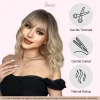 Shair -Wavy Wig with Straight Bangs