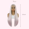 Trendy Pastel Pink Wigs for a Pop of Color Realistic Lace Front - Image 3