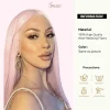 Trendy Pastel Pink Wigs for a Pop of Color Realistic Lace Front - Image 5