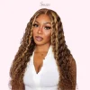 Stunning Lace Front Honey Blonde Curly Wigs for a Radiant Look - Image 2