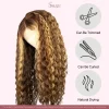 Stunning Lace Front Honey Blonde Curly Wigs for a Radiant Look - Image 4