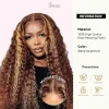 Stunning Lace Front Honey Blonde Curly Wigs for a Radiant Look - Image 5