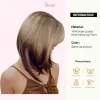 SHair Ombre Grey Gold Wig -Short Straight with Layered Bangs