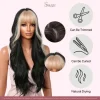 Long Black Hair Wigs with Bangs Sleek, Stunning and Natural Full Cap Wigs - Image 4