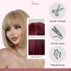 Short Bang Bob Wigs Glamorous and Heat-Resistant Full Cap Wigs - Image 8