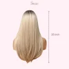 Ash Blonde Wavy Wigs Luxurious Silky and Lightweight Hair Full Cap Wigs - Image 4