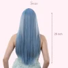 Long Straight Synthetic Wigs with Bangs Natural Look Full Cap Wigs - Image 6