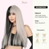 Long Straight Hair Wigs with Bangs Stunning and Face-Framing Full Cap Wigs - Image 8