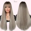 Long Straight Hair Wigs with Bangs Stunning and Face-Framing Full Cap Wigs - Image 2