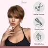 Short Pixie Wigs Soft Comfortable & Flawless Style Full Cap Wigs - Image 7