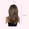 Medium Layered Wigs Soft, Voluminous and Natural Full Cap Wigs - Image 5