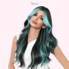 wavy hair wigs with bangs