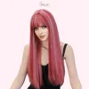 Long Straight Hair Wigs with Bangs