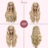 613 Mix Blonde Lace Front Wig – Long Body Wave Synthetic Hair for Women | Ready to Wear Cosplay & Party Wig - Image 2