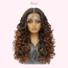 24 Inch Curly Lace Front Wig for Black Women – Heat Resistant Synthetic Wig in Multiple Colors - Image 6