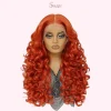 24 Inch Curly Lace Front Wig for Black Women – Heat Resistant Synthetic Wig in Multiple Colors - Image 4