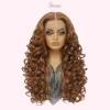 24 Inch Curly Lace Front Wig for Black Women – Heat Resistant Synthetic Wig in Multiple Colors - Image 5