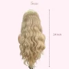 613 Mix Blonde Lace Front Wig – Long Body Wave Synthetic Hair for Women | Ready to Wear Cosplay & Party Wig - Image 4