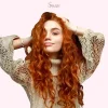 Colorful 13x4 Synthetic Lace Front Wig – Heat-Resistant Hair in Silver, Red, Ginger, Brown, and Pink for Women