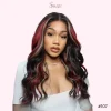 13x6 Body Wave Lace Front Wig for Black Women – Synthetic Heat-Resistant Wig in Honey Blonde & Red Highlights
