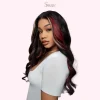 13x6 Body Wave Lace Front Wig for Black Women – Synthetic Heat-Resistant Wig in Honey Blonde & Red Highlights - Image 2