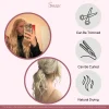 Colorful 13x4 Synthetic Lace Front Wig – Heat-Resistant Hair in Silver, Red, Ginger, Brown, and Pink for Women - Image 9