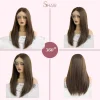 13x6 Long Straight Lace Front Wig – Synthetic Heat-Resistant Hair in Ash Brown, Silver Platinum, and More Elegant Shades - Image 11
