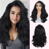 22 Inch Body Wave Lace Front Wig for Black Women – Synthetic Wig in Ombre Blonde, Platinum, Caramel & Ash Tones - Image 3