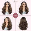 22 Inch Body Wave Lace Front Wig for Black Women – Synthetic Wig in Ombre Blonde, Platinum, Caramel & Ash Tones - Image 6