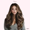 22 Inch Body Wave Lace Front Wig for Black Women – Synthetic Wig in Ombre Blonde, Platinum, Caramel & Ash Tones