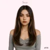 Layered Straight Glueless Lace Wig for Women – Synthetic 6x4 & T Part Wig in Silver, Brown & Blonde Shades
